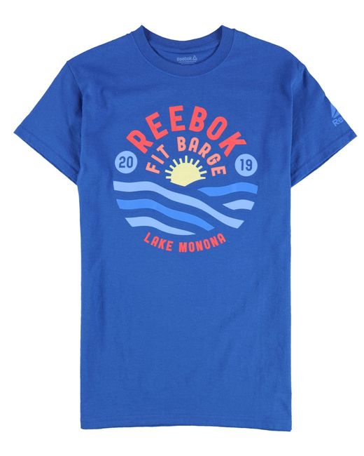 Reebok Blue S Fit Barge 2019 Graphic T-shirt for men