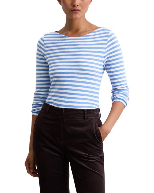 Marc O' Polo Blue Marc OߴPolo Langarmshirt mit U-Boot-Ausschnitt gestreift
