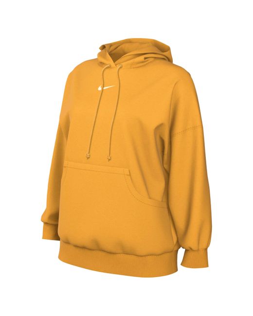 Nike Sweatshirt Sportswear Phnx Flc Os Po Hoodie in het Yellow