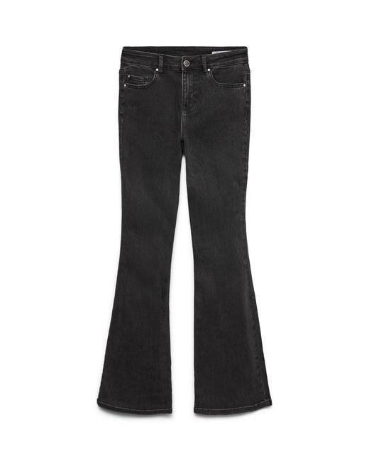 Vero Moda Black Vmflash Mr Flared Jeans Li170 Ga Noos