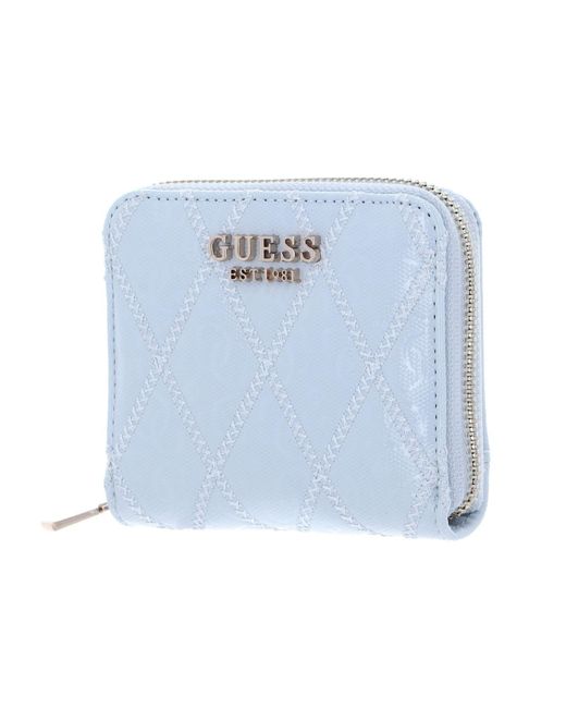 Guess Adi Slg Zip Around Wallet S Sky Blue