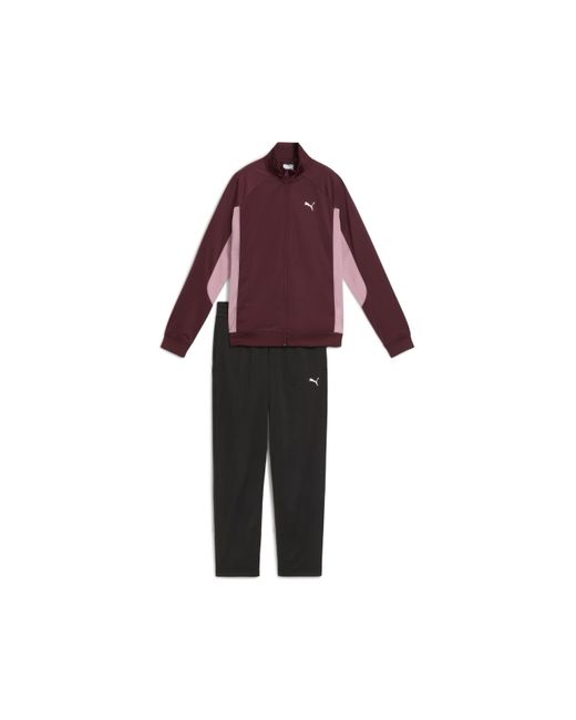 PUMA , Sportset, Poly Straight Top, , Wijnrood, Maat L in het Red
