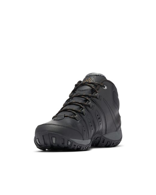 Columbia Black Woodburn Ii Chukka Wp Omni-heat High Rise Hiking Shoes for men