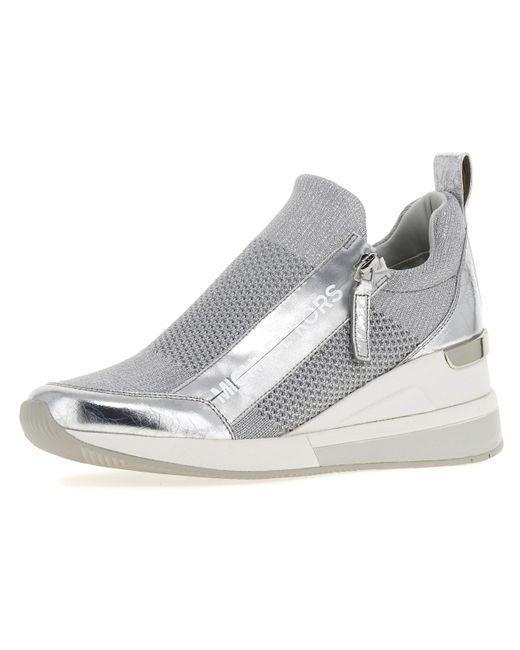 Michael Kors Metallic Willis Wedge Trainer Heeled Shoes