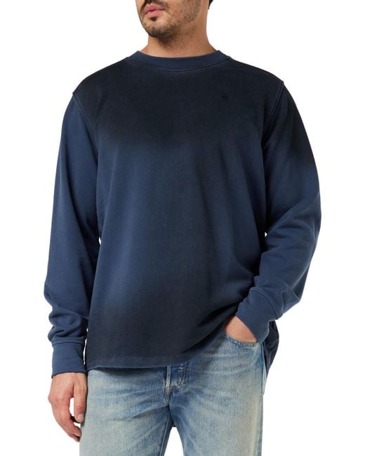 G-Star RAW Blue Lash Sweatshirt for men