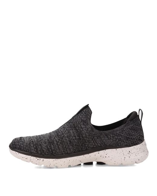 Skechers Black Go Walk 6 Textured Knit Sneaker