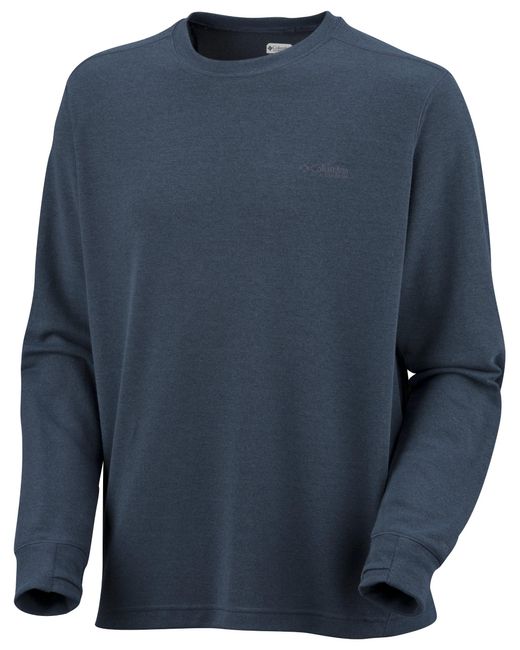 Columbia Blue Ultra Stop Long Sleeve Crew Knit Top for men
