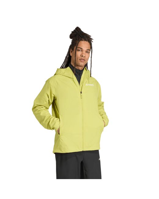 Adidas Terrex Multi 2 Layer Rain.rdy Jacket in het Yellow voor heren