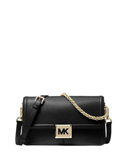 Michael Kors Black Sonia Medium Leather Shoulder Bag