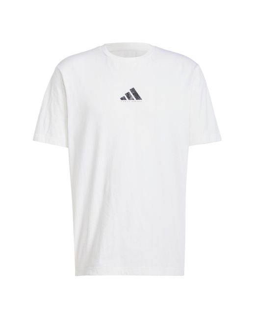 Adidas Codes Photoreal Graphic Tee in het White voor heren
