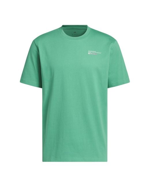 Adidas Mind Trips Graphic Tee in het Green voor heren
