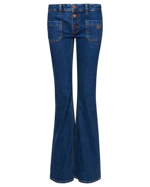 Vintage Low Rise Slim Flare Pantalons Superdry en coloris Blue