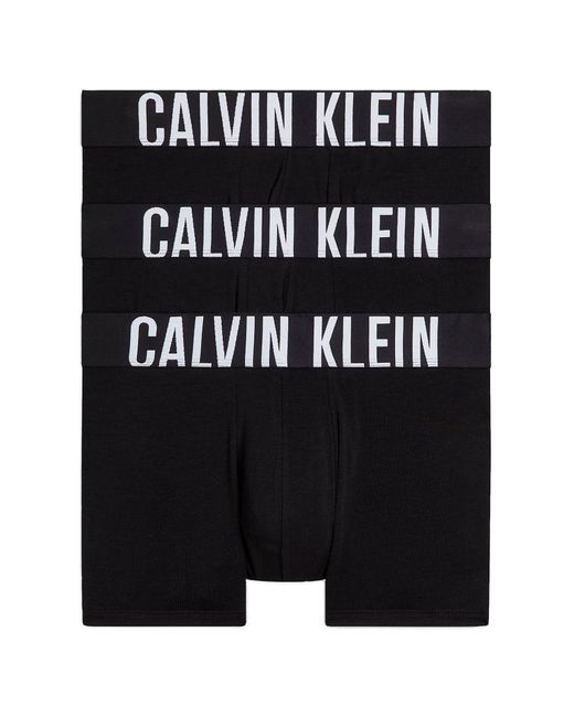 Pack de 3 bóxers ajustados - Intense Power Calvin Klein de hombre de color Black
