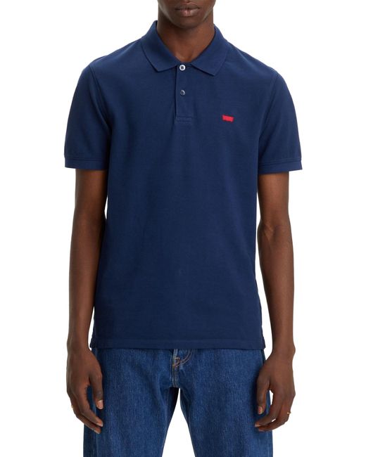 Levi's Blue Slim Housemark Polo Shirt for men