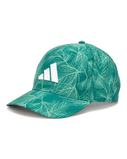 Adidas Green Tour Print Snap-back Hat for men