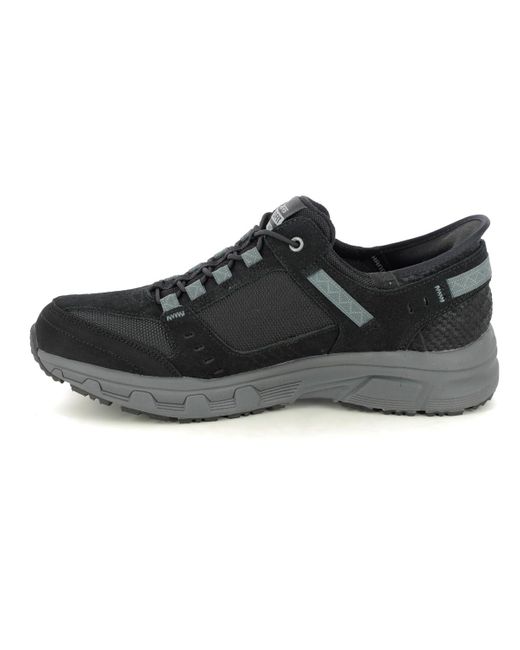Skechers Slip Ins Canyon Bkcc Black Charcoal Grey S Slip-on Shoes 237450 for men