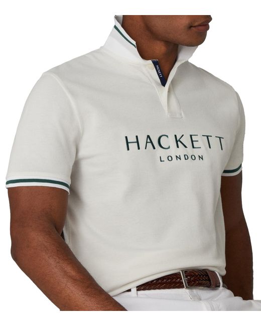 Hackett Hackett Heritage Classic Short Sleeve Polo M in Grey for Men Lyst UK