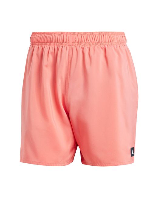 Adidas Solid Clx Swim Korte Korte Lengte Zwembroek in het Pink voor heren