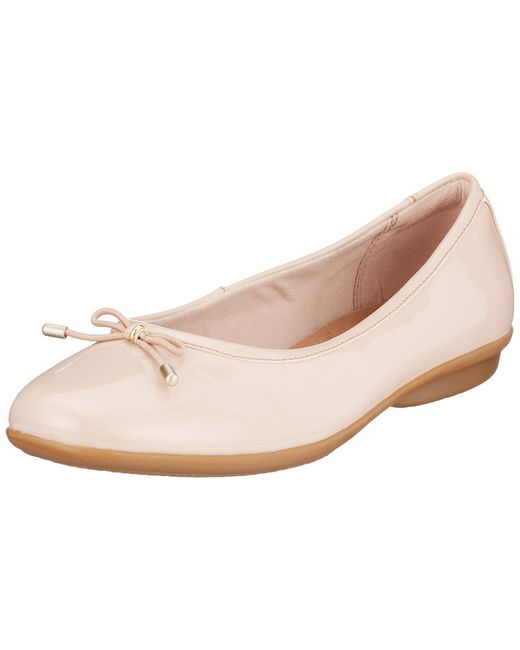 clarks pink flats