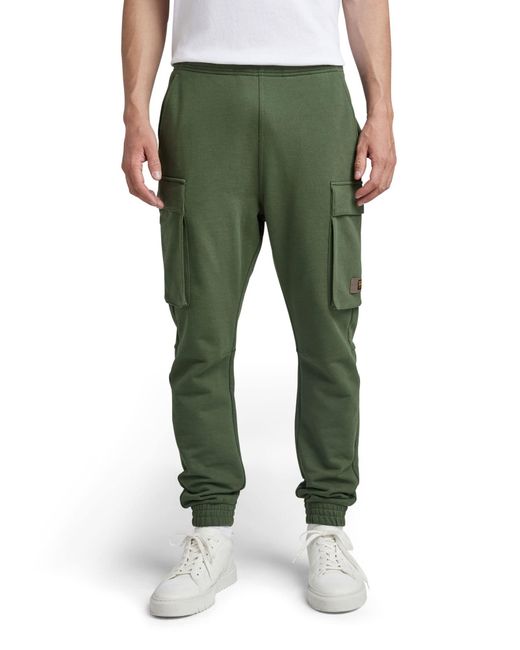 Cargo Pocket Jogginghose Pantaloni della Tuta da Uomo di G-Star RAW in  Verde | Lyst