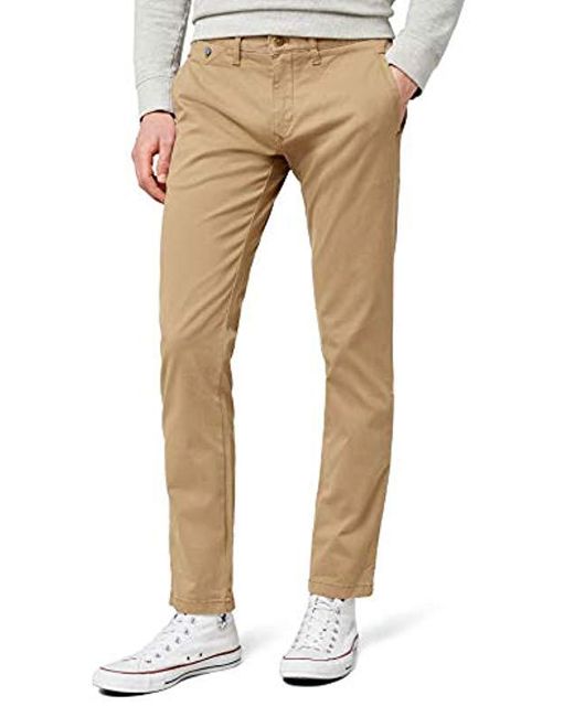 Tommy Hilfiger Denim Slim Chino Bstt Pd - Pantaloni da uomo di Tommy Hilfiger in Natural da Uomo