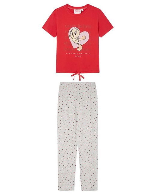 Pijama 100% algodón Piolín Juego Women'secret de color Red