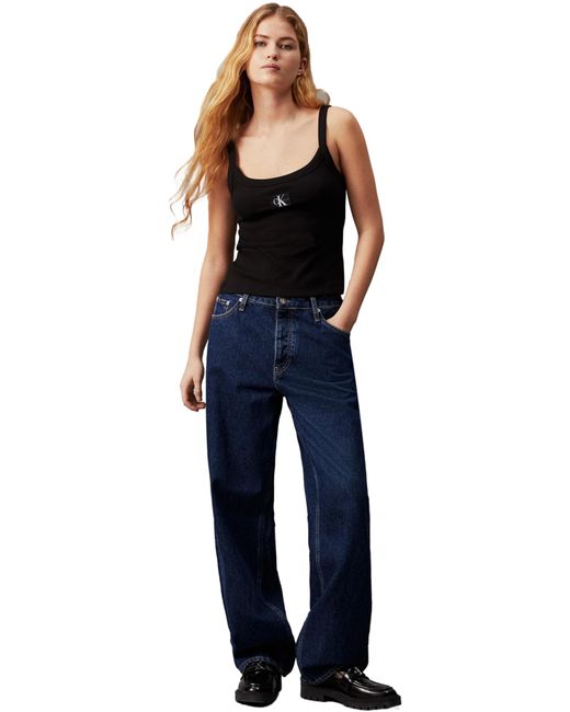 Calvin Klein Tanktop Voor in het Black