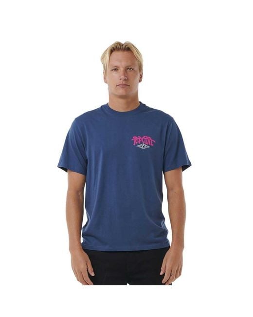 Rip Curl Shred Till Dead -T-Shirt in Blue für Herren