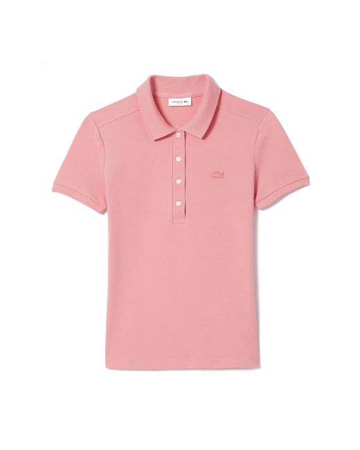 Lacoste Pique Stretch Polo Shirt Women 36 in Pink Lyst UK