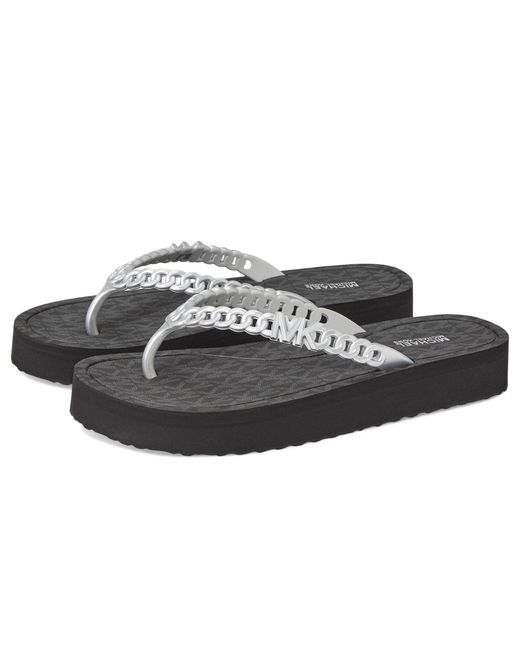 Michael Kors Black Zaza Flip Flop