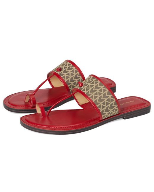 Sandali Ashtin Donna Slide di Michael Kors in Red