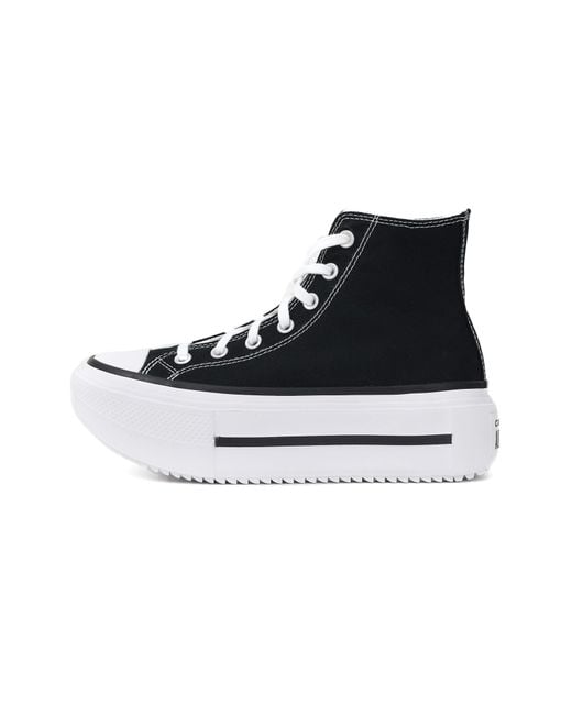 Converse Black Chuck Taylor All Star Lift Double Stack Platform Hi Code A12975C Schwarz
