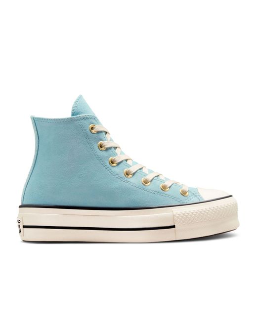 Converse Blue Chuck Taylor All Star Lift Lace Up Canvas Sneaker