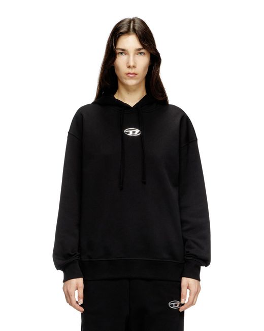 FELPA Donna A19448 0BMBJ F-BUXT-HOOD-OD 9XX BLACK di DIESEL