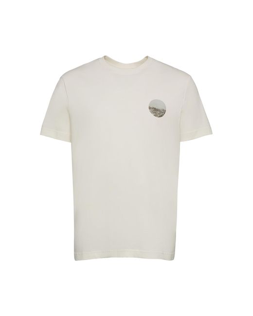 Esprit White 073ee2k322 T-shirt for men