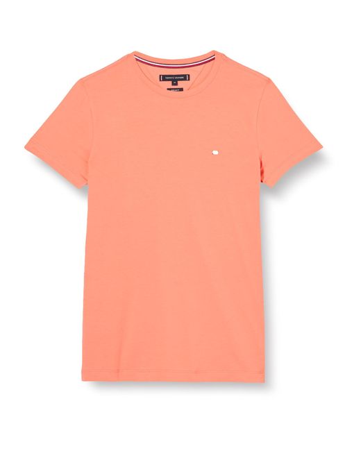 Tommy Hilfiger Stretch Slim Fit T-shirt in het Pink voor heren