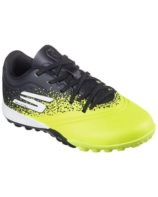 Skechers S Razor Gold Astro Turf Football Boots Yellow/black 11.5 Uk for men