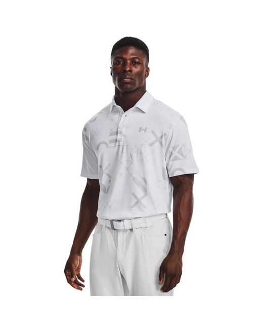 Under Armour White Size Playoff 2.0 Golf Polo, for men