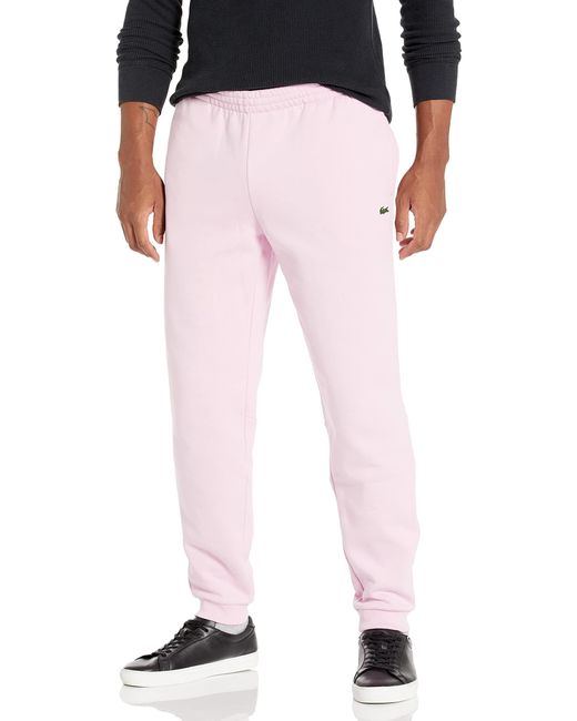 Lacoste Multicolor Mens Solid Fleece Jogger Sweatpants for men