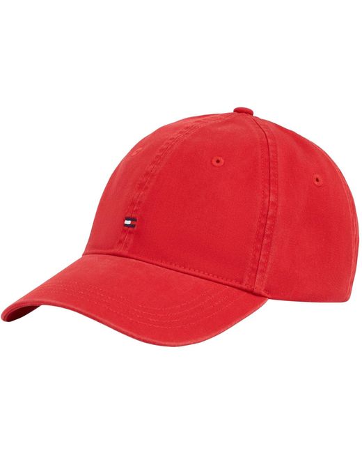 Tommy Hilfiger Red Cap Essential Flag Soft aus Baumwolle