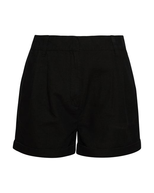 Superdry Black S Studios Linen Shorts