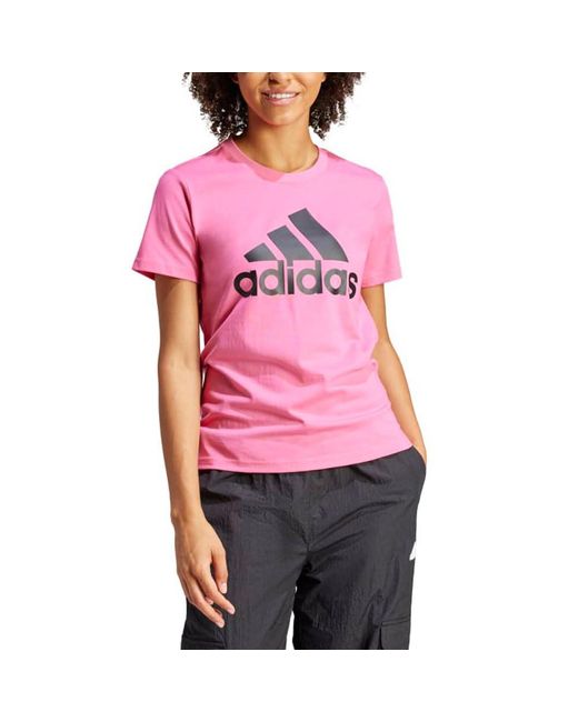 Essentials Logo Tee di Adidas in Pink