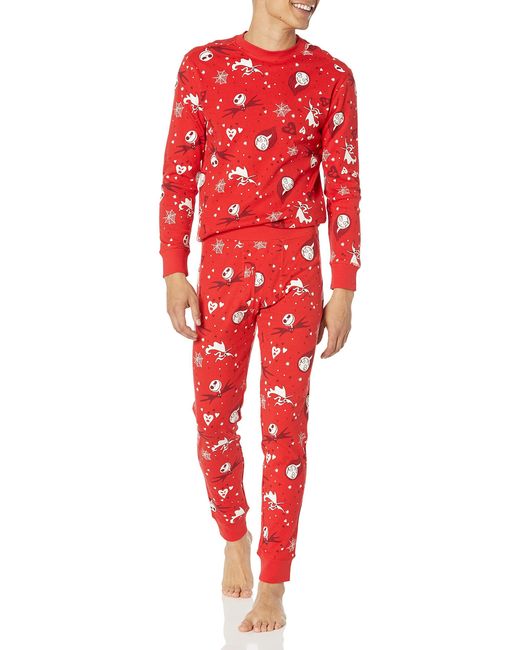 Amazon Essentials Red Disney | Marvel | Star Wars Snug-fit Pajama Sleep Sets for men