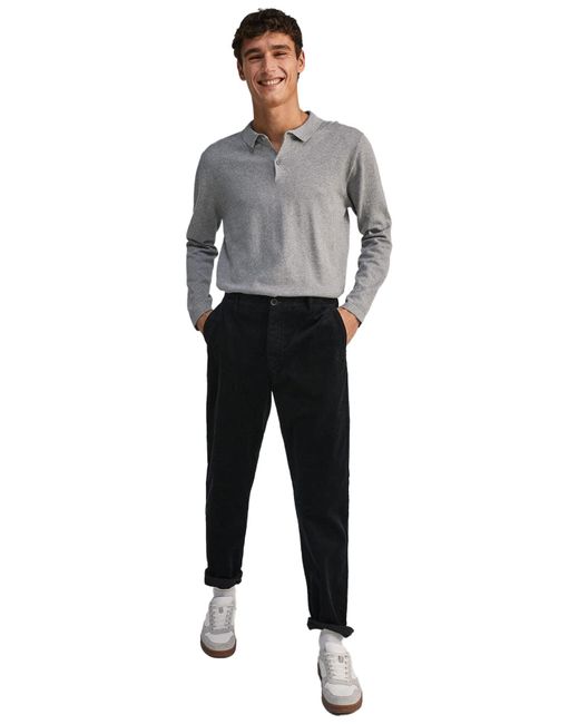 Pantalón chino slim fit Springfield de hombre de color Negro | Lyst