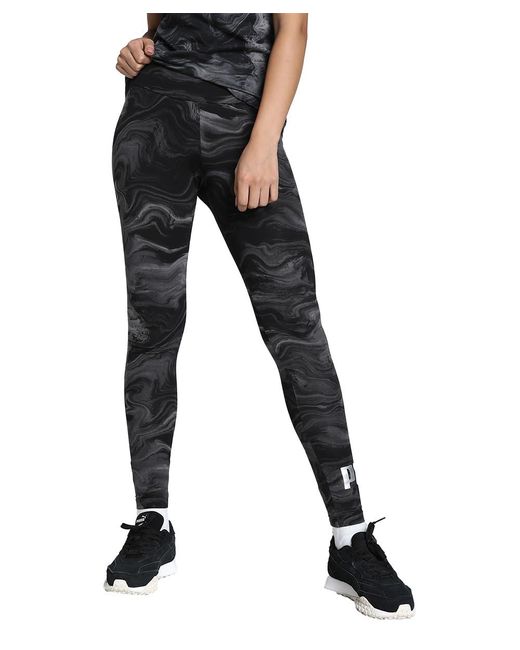 PUMA Ess+ Marbleized legging Voor M Black