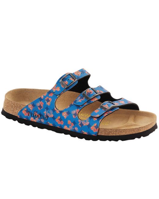 Birkenstock Florida Floral Circles Blue Birko Flor Sandal 36 Lyst DE