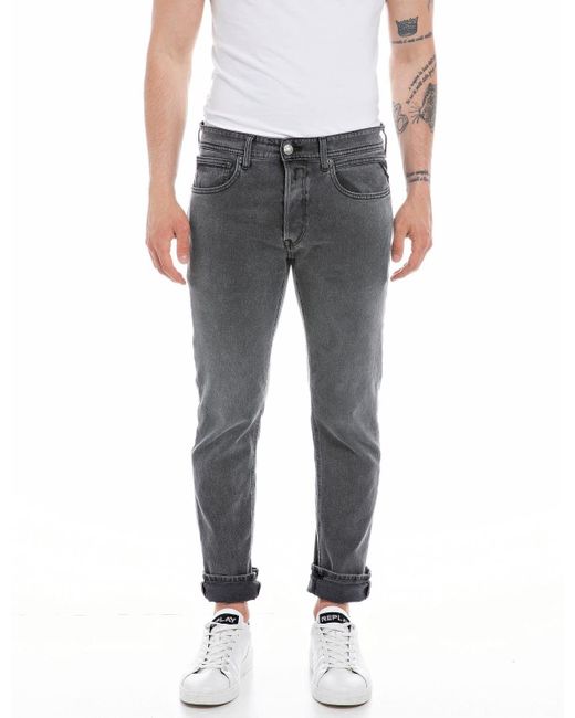 Replay Gray Grover Recycled Jeans