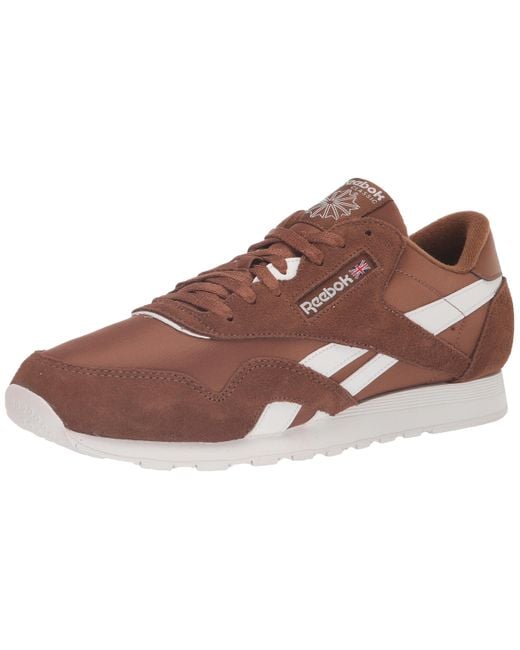 Reebok Brown Classic Nylon Sneaker for men