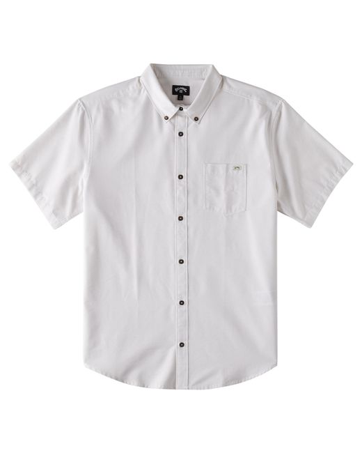 Billabong White All Day Short Sleeve Woven Shirt for men