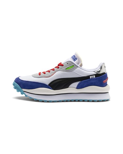 Puma Synthetic Rider 0 Ride On In White Blue For Men Save 86 Lyst